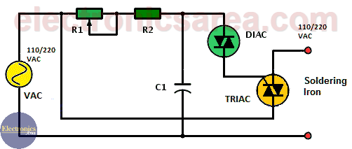 Soldering Iron Temperature Controller Circuit