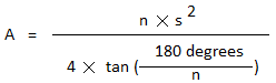n-gon area formula