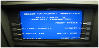 Automatic Teller Machine LCD Display