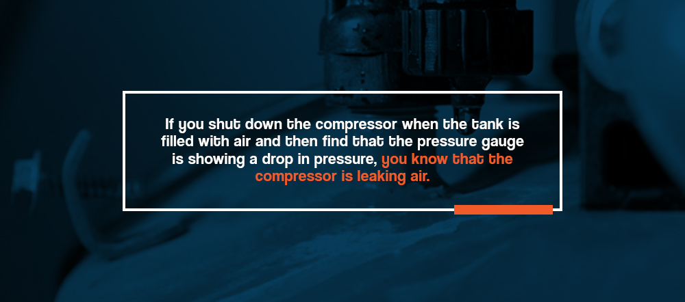 Compressor leaks air