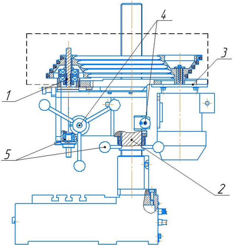 Схема смазки сверлильного станка 2М112